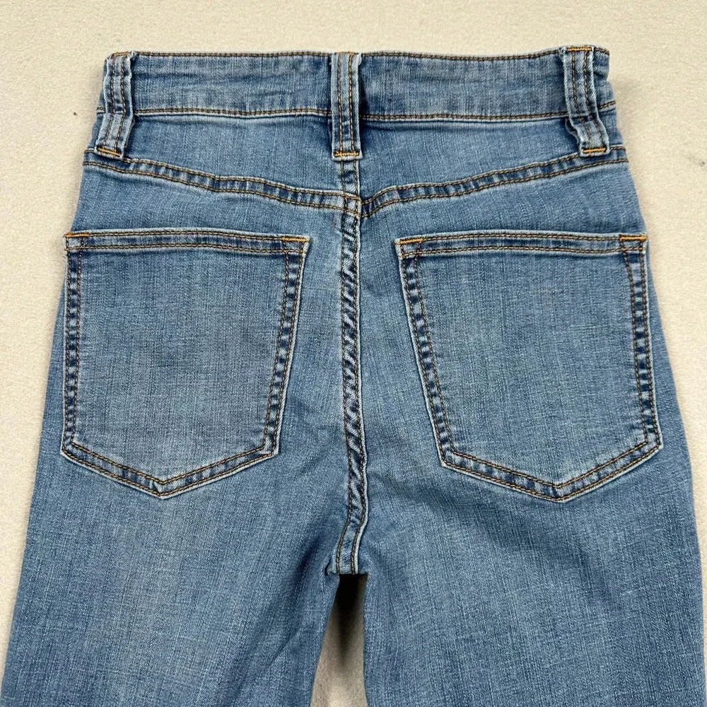 Free People Irreplaceable Flare Jean 25 Button Fly Mid Rise Bell Bottom Festival - Picture 10 of 12